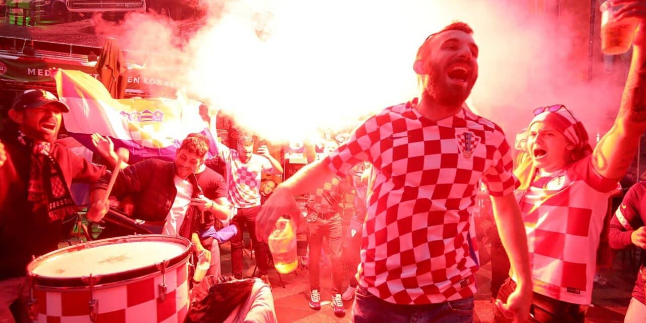 Hrvatski navijači u Kopenhagenu napravili pravu feštu