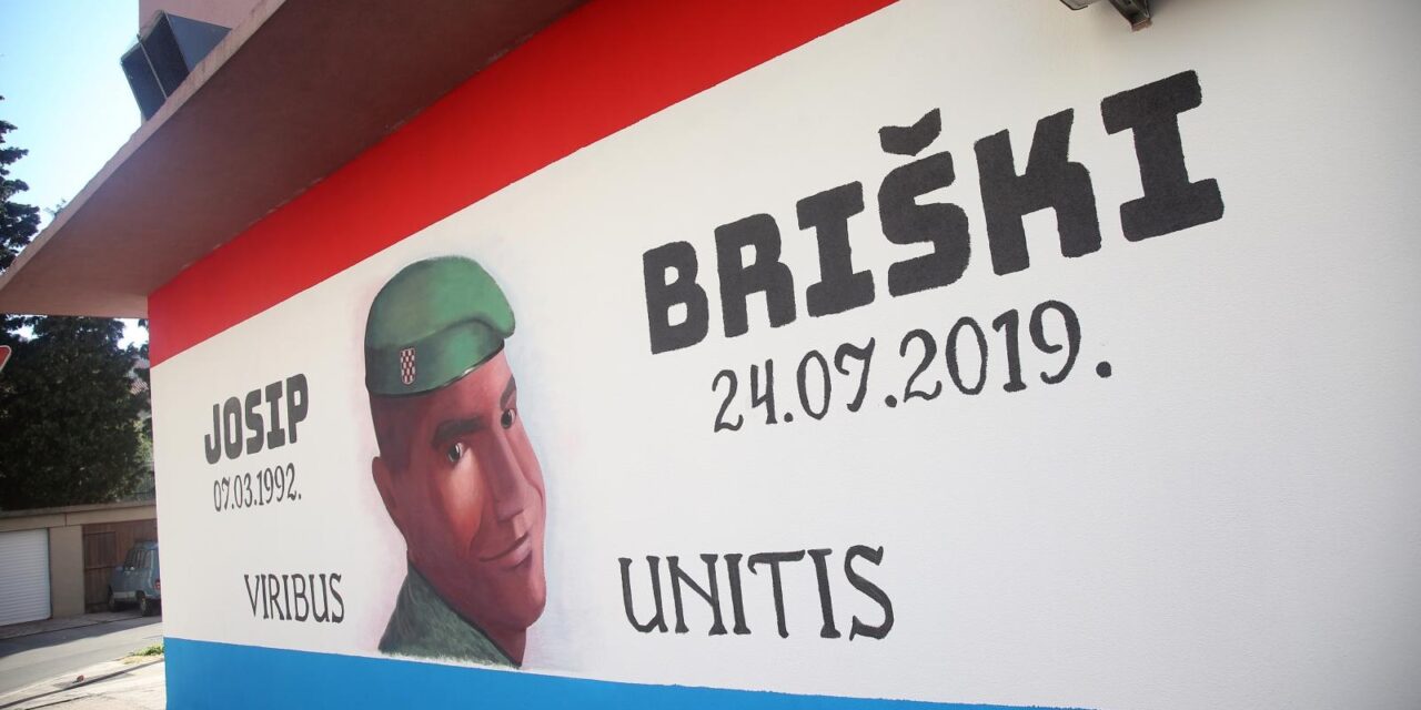 Šibenik: Završen mural skupniku Josipu Briškom, stradalom vojnku HV u Afganistanu