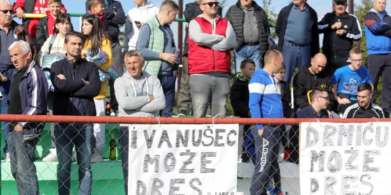 Jarmina: Navijači uoči 1/16 finala SuperSport hrvatskog nogometnog kupa NK Borinci – GNK Dinamo