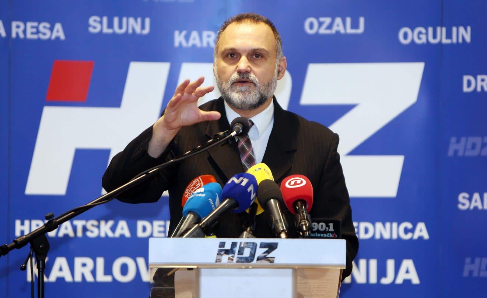 Predizborni skup Kolinde Grabar-Kitarović u Karlovcu