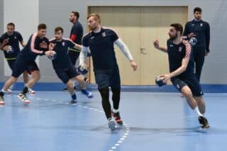 Poreč: Trening hrvatske rukometne reprezentacije