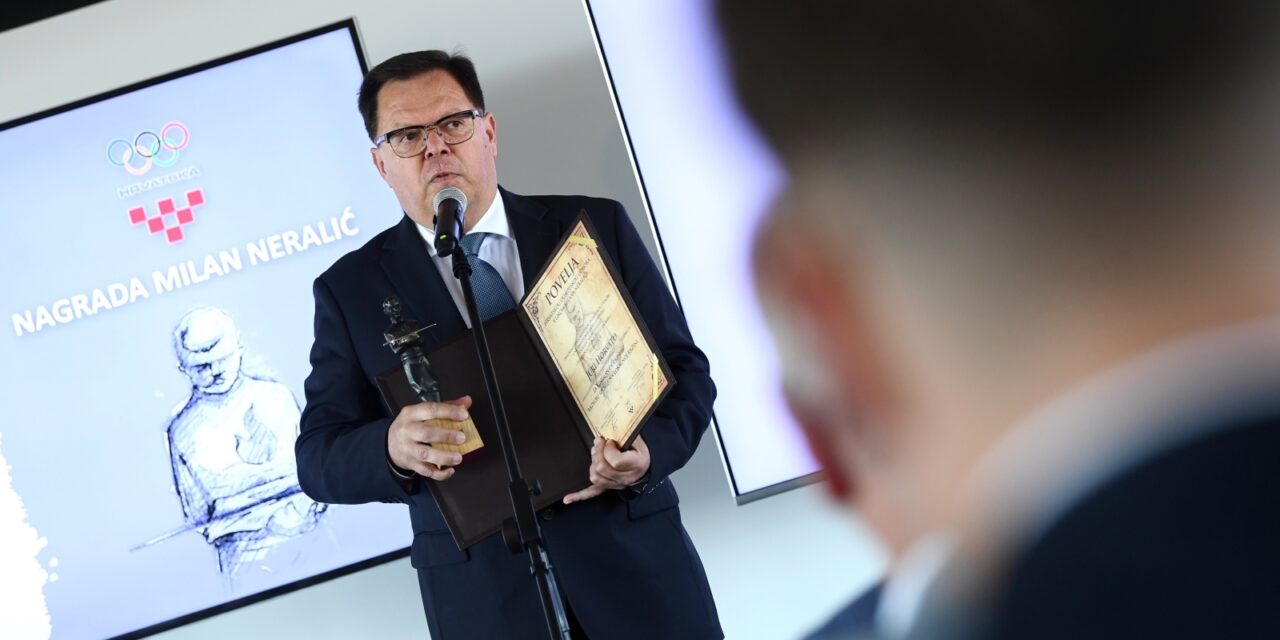 Zagreb: Svečana dodjela nagrade Milan Neralić 2021. Hrvatskog olimpijskoh odbora