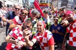 Kopenhagen: Navijaci Hrvatske i Španjolske u gradu uoči utakmice