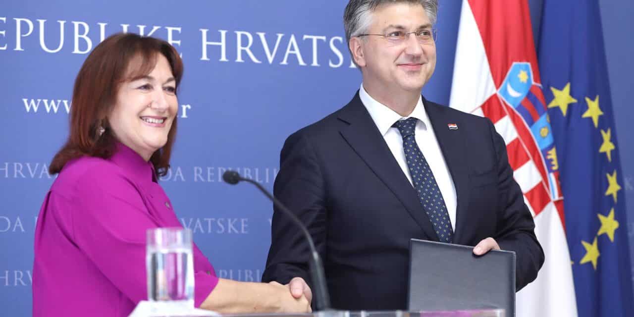 Zagreb: Izjave nakon sastanka Andreja Plenkovića i Dubravke Šuice