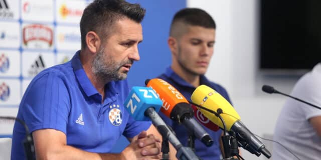Zagreb: Nenad Bjelica i Dino Perić na konferencii uoči uzvratne utakmice protiv Saburtala