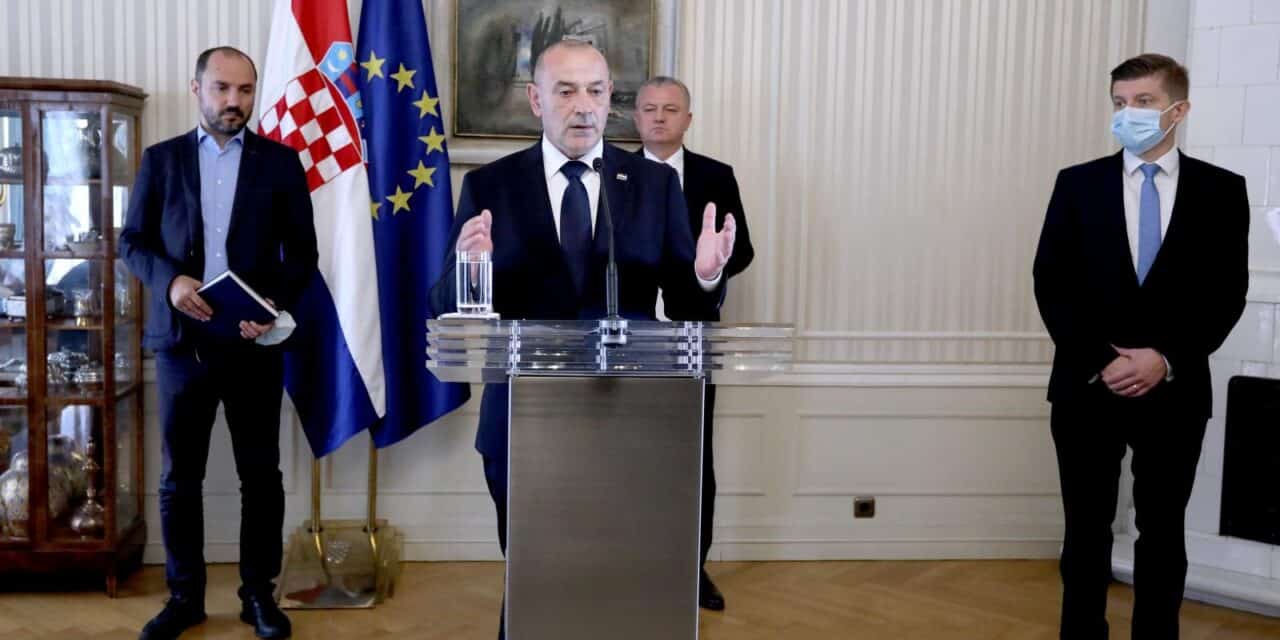 Zagreb: Ministri Marić, Medved, Milošević i Horvat obratili se medijima