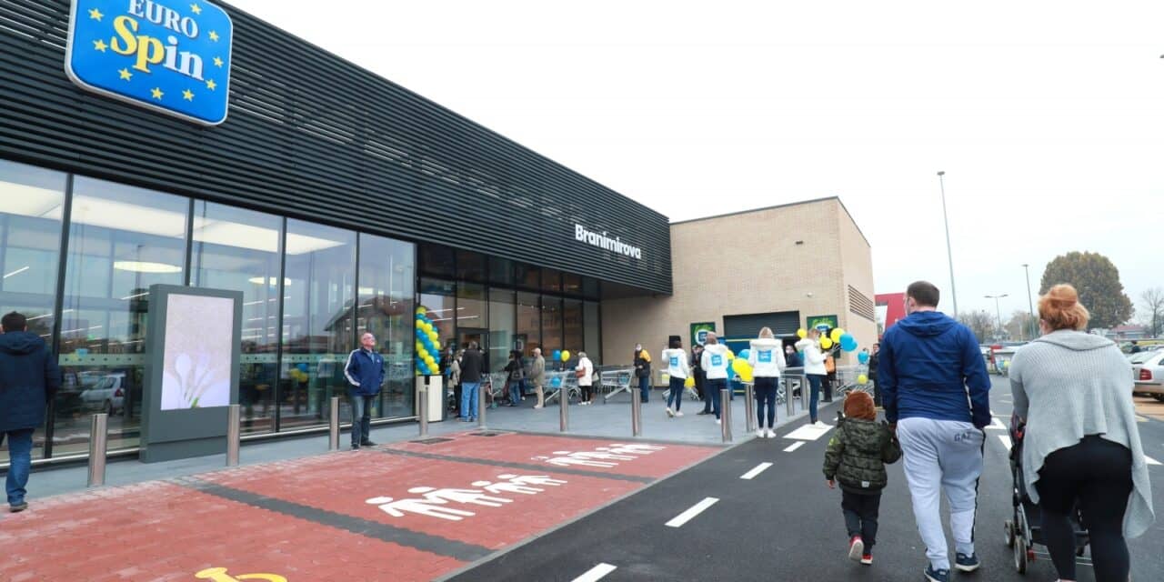 Zagreb: Otvorenje supermarketa Eurospin