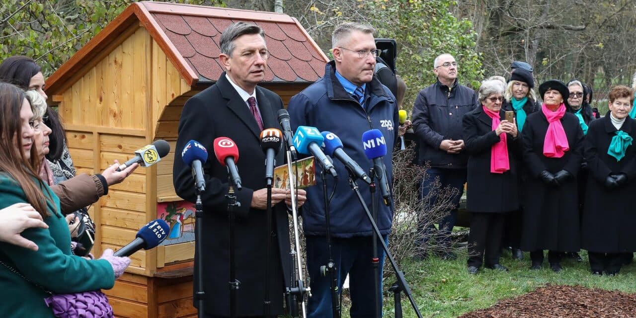 Zagreb: Milanović i Pahor posjetili ZOO vrt kojem je slovensko izaslanstvo doniralo pčelinjak