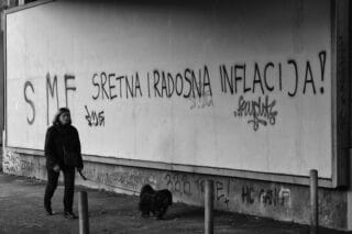 Zagreb: Strah od inflacije vidi se i na zidovima