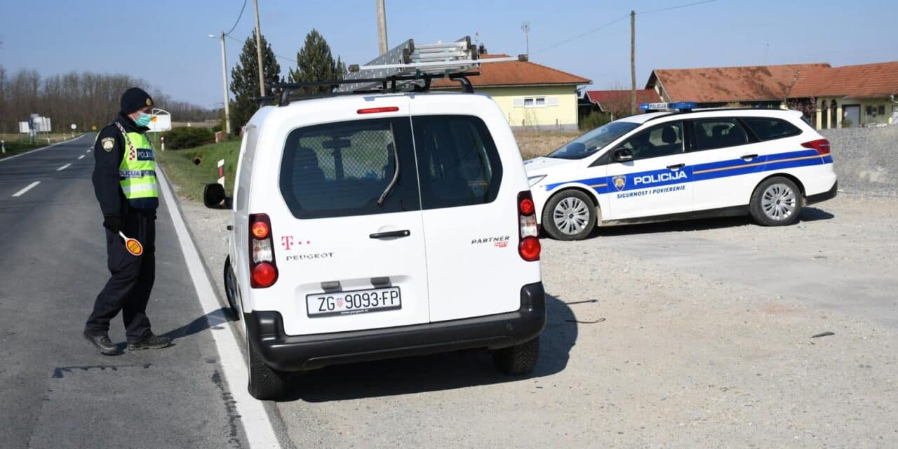 Virovitica: Policija na ulazu i izlazu grada provjerava valjane propusnice