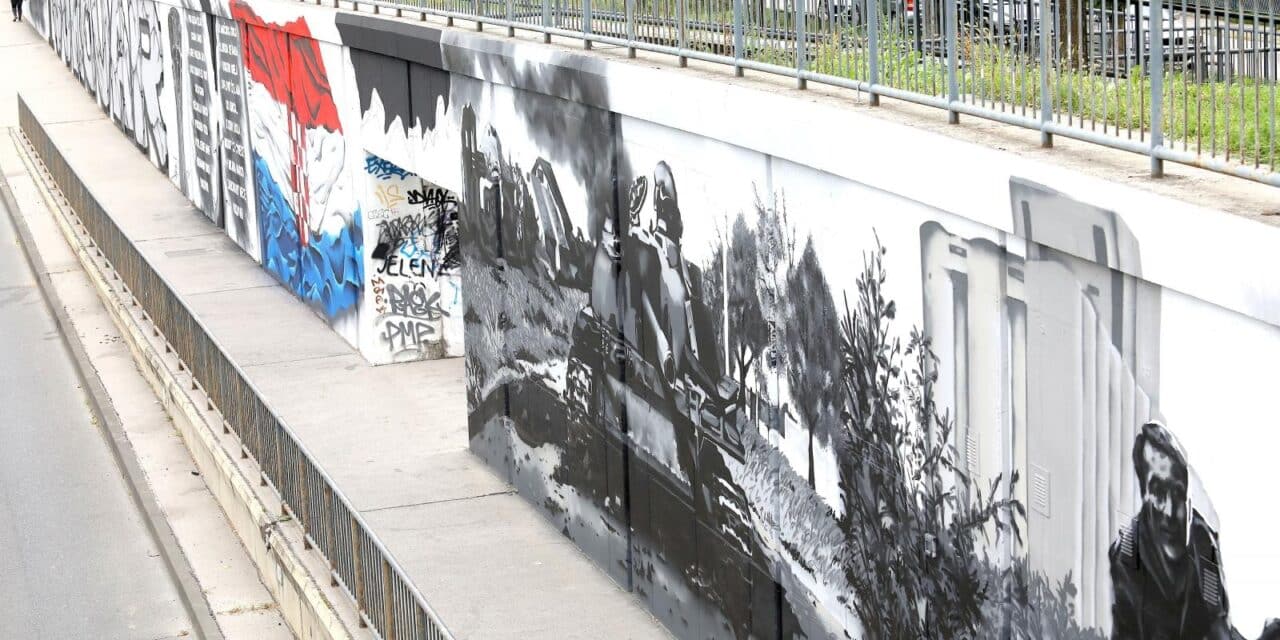 Zagreb: Veliki mural BBB-a posvećen Vukovaru u Čulinečkoj ulici