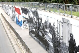 Zagreb: Veliki mural BBB-a posvećen Vukovaru u Čulinečkoj ulici