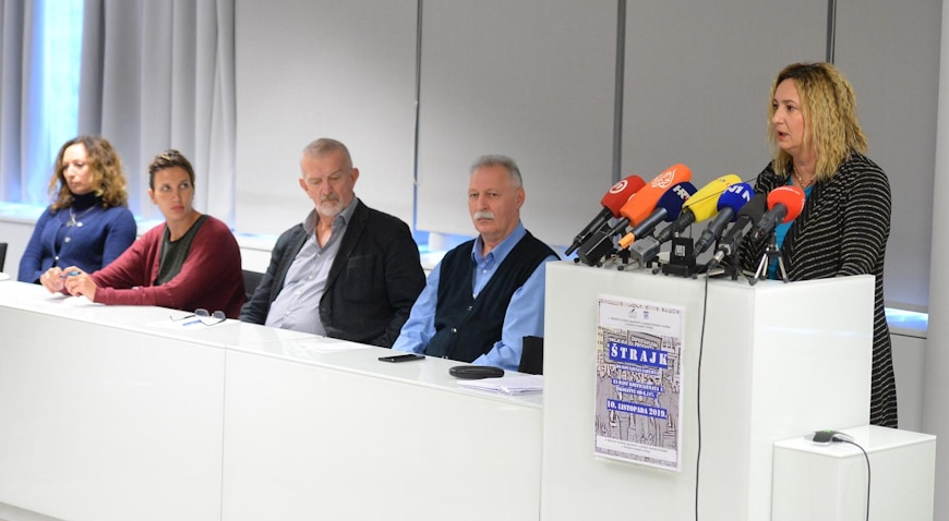 Zagreb: Konferencija sindikata o štrajku u osnovnim i srednjim školama