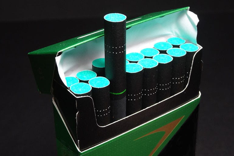 green box cigarette