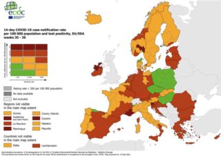 covid karta europe