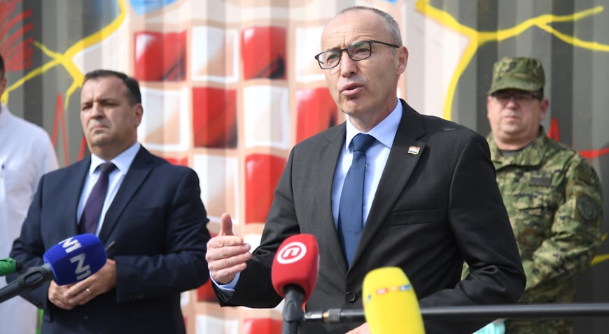 Ministri Krstièeviæ i Bero� obi�li ekspedicijski kamp kod KB Dubrava