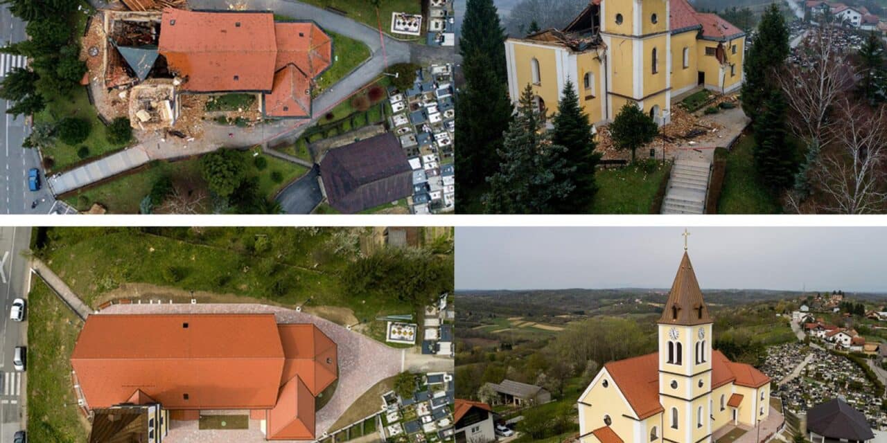 Obnovljena crkva u Kravarskom koja je postala simbol stradanja u potresu