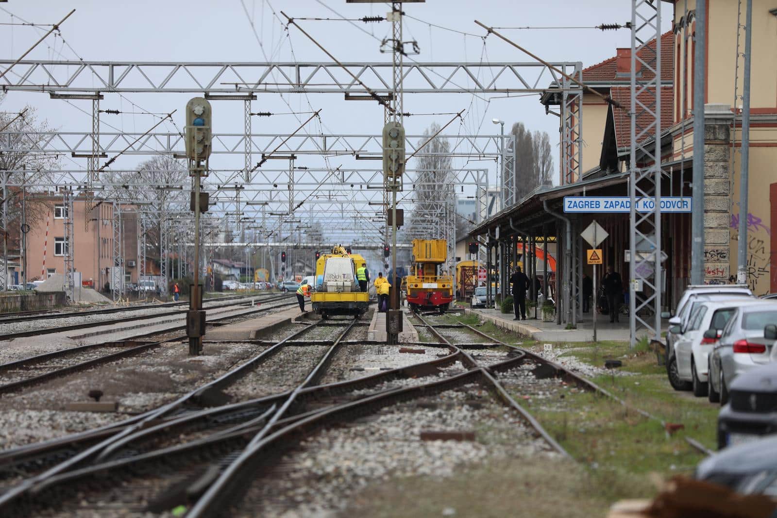 zapadni kolodvor radovi pruga