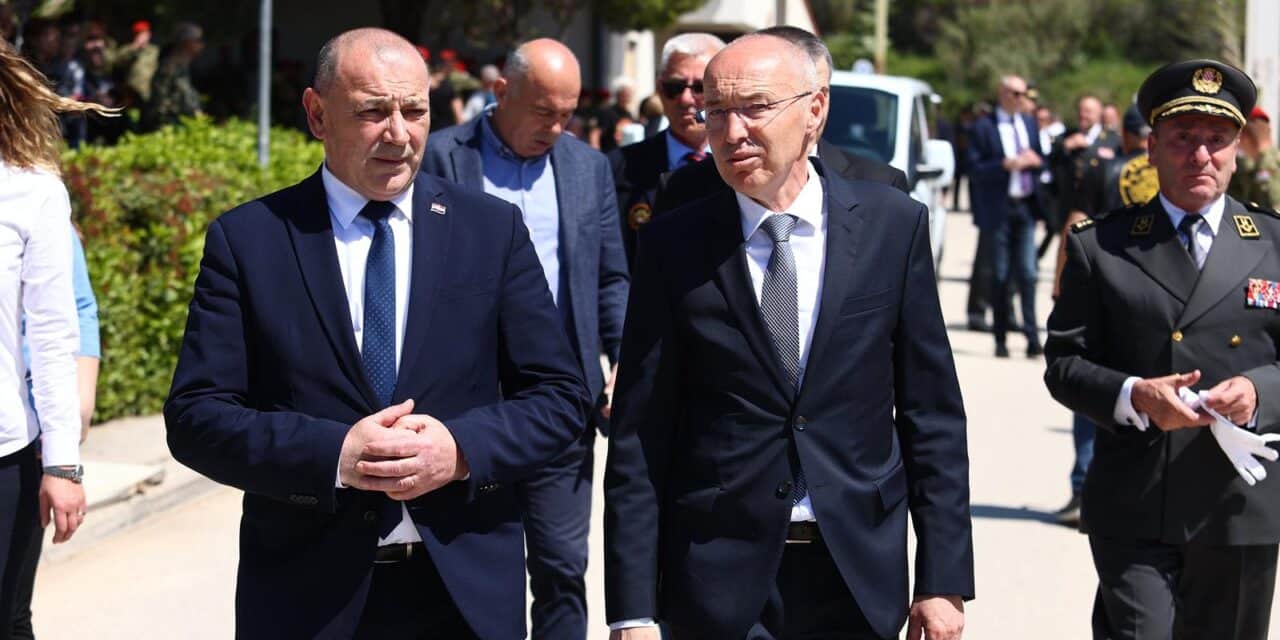 Split: Predsjednik Milanović na svečanoj prisezi 3. mehanizirane bojne Pauci