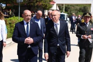 Split: Predsjednik Milanović na svečanoj prisezi 3. mehanizirane bojne Pauci