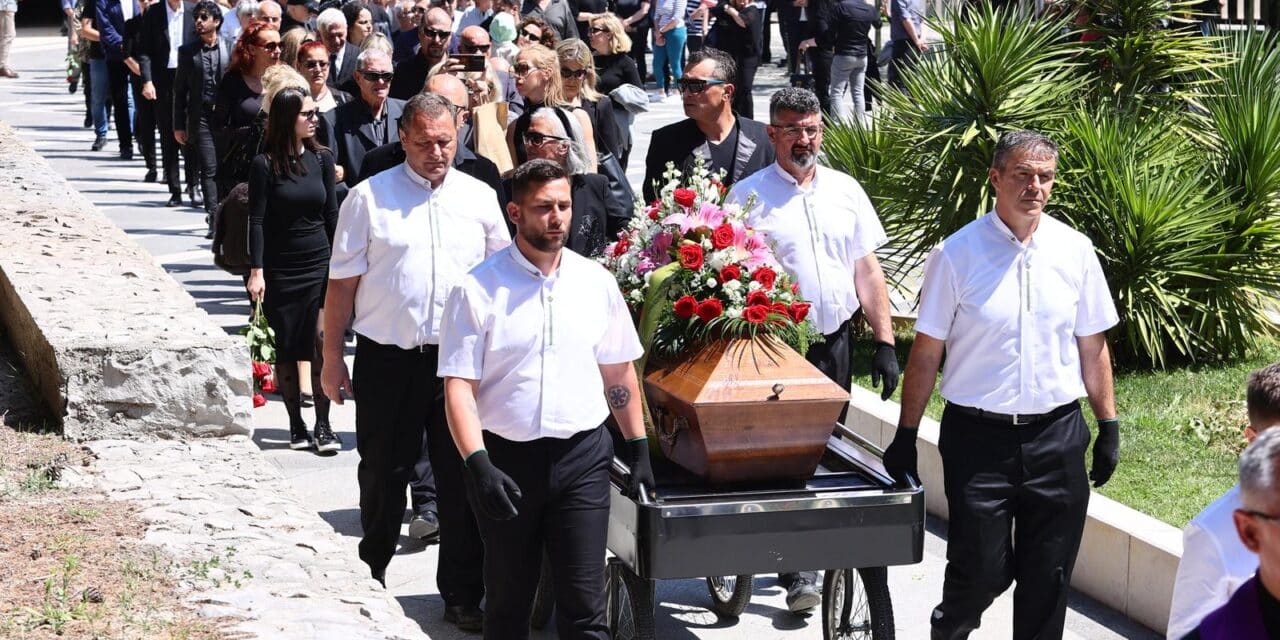 Split: Posljednji ispraćaj Jasmina Stavrosa na groblju Lovrinac