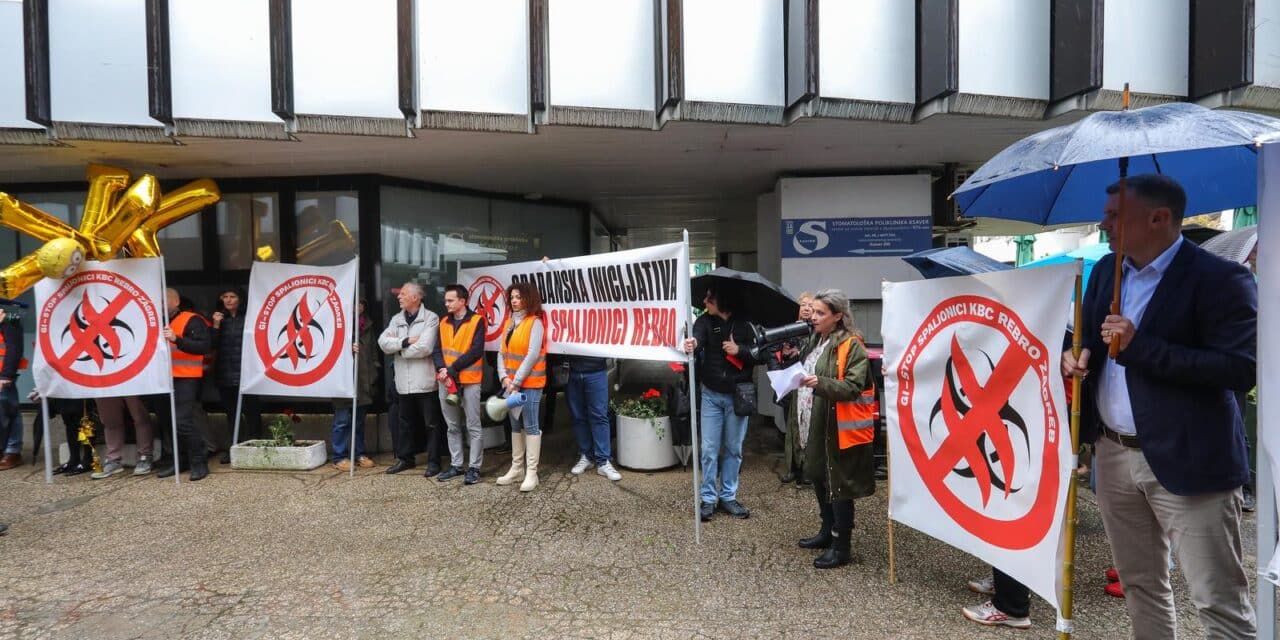 Zagreb: Prosvjed Građanske inicijative – Stop spalionici na Rebru uz podršku Zelene akcije