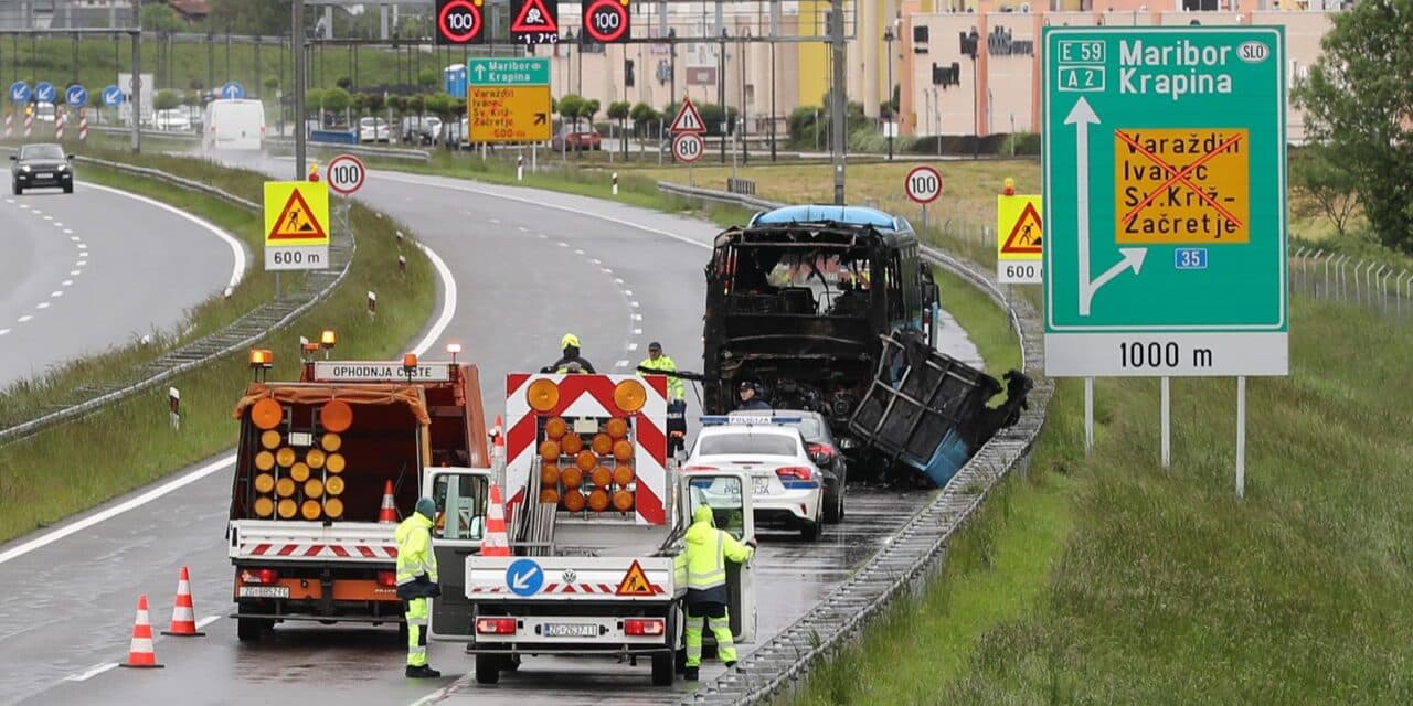 Kod Svetog Križa gorio autobus