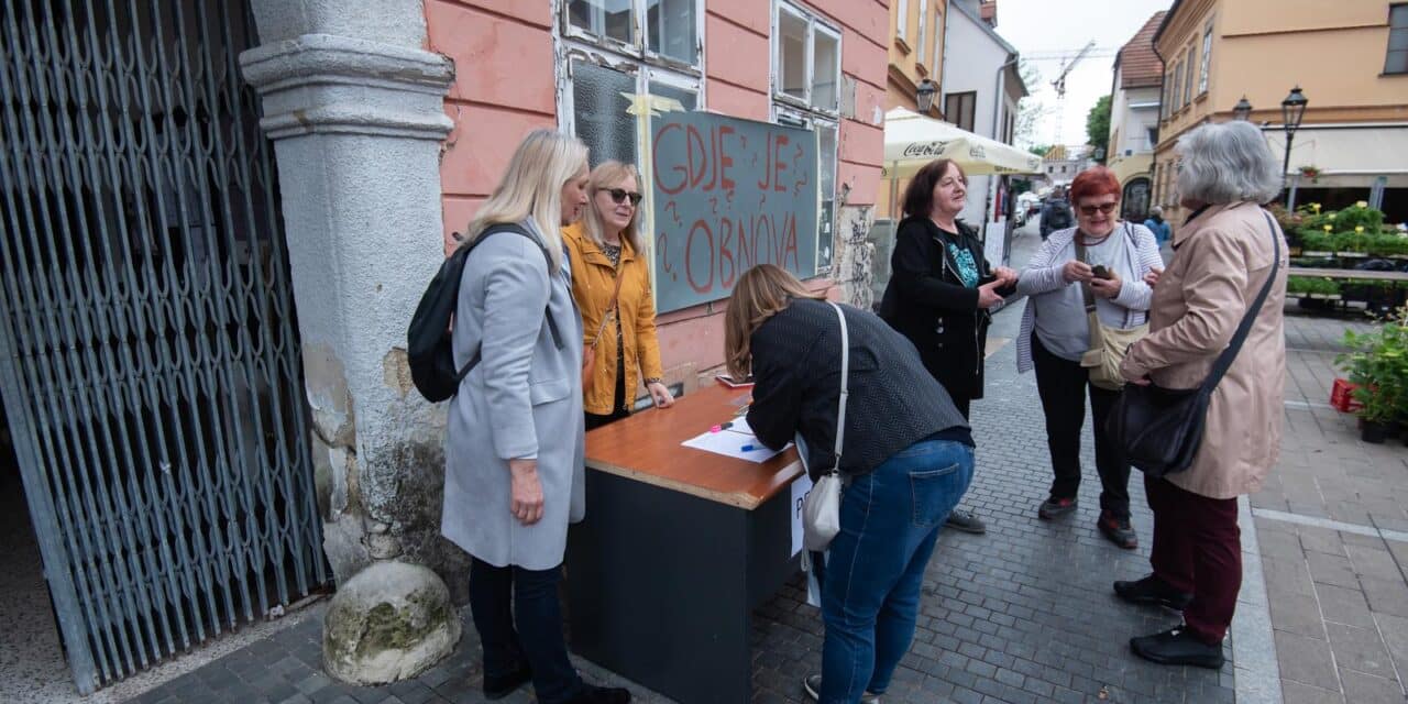Zagreb: “Zagreb te zove” organizirao potpisivanje peticije protiv rušenja zgrade Miletić