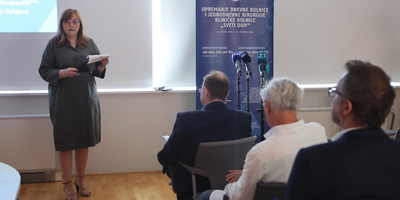 Zagreb: Prezentacija rezultata projekta opremanja dnevne bolnice i jednodnevne kirurgije KB “Sveti Duh”