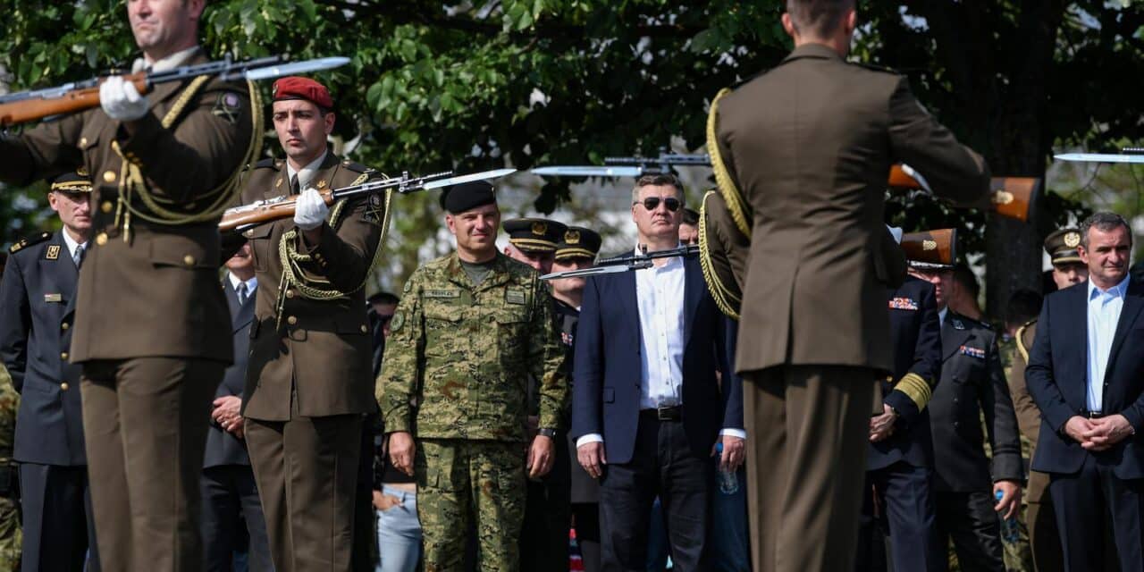 Zagreb: Zoran Milanović na obilježavanju Dana Hrvatske vojske, Dana Hrvatske kopnene vojske i 32. obljetnice ustrojavanja Hrvatske vojske