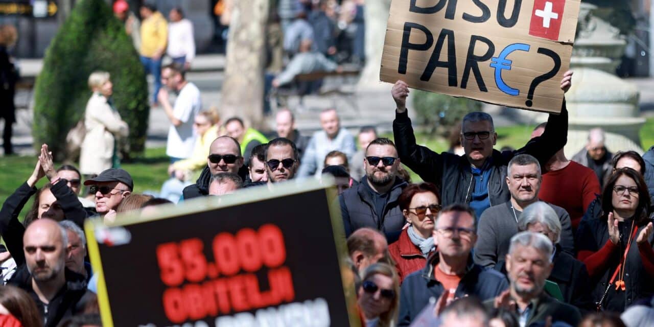 Zagreb: U parku Zrinjevac organiziran prosvjed Udruge franak pod nazivom “Vrijeme je!”