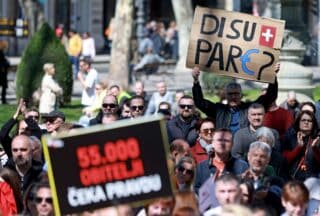 Zagreb: U parku Zrinjevac organiziran prosvjed Udruge franak pod nazivom “Vrijeme je!”