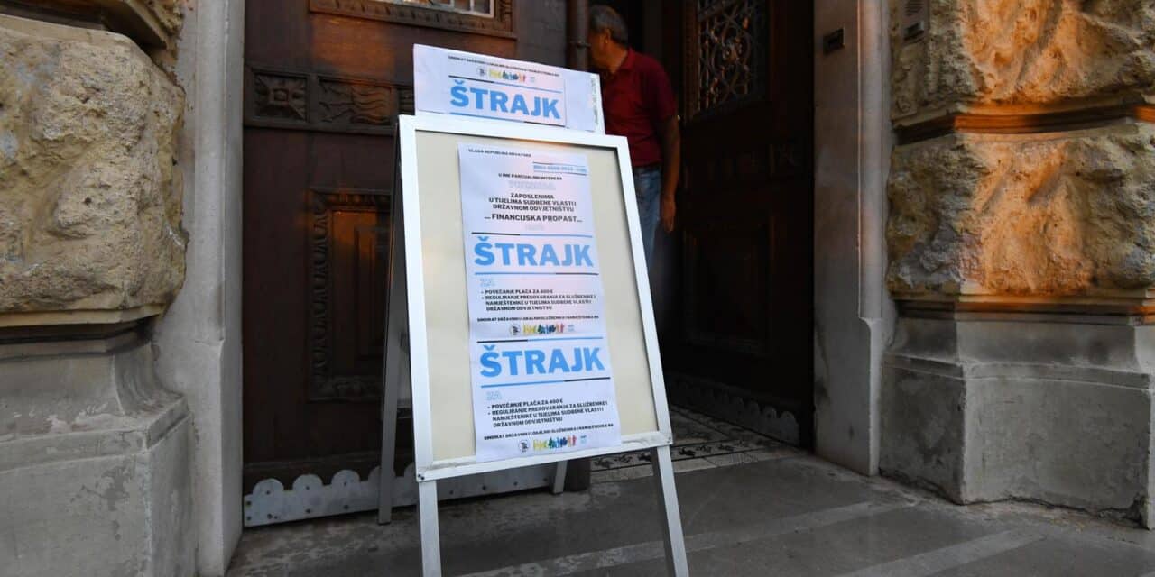 �ibenik: Zapo?eo �trajk u tijelima sudbene vlasti i Dr�avnom odvjetni�tvu