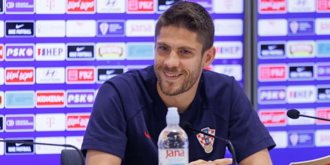 Rijeka: Andrej Kramarić i Borna Sosa na konferenciji za medije hrvatske nogometne reprezentacije