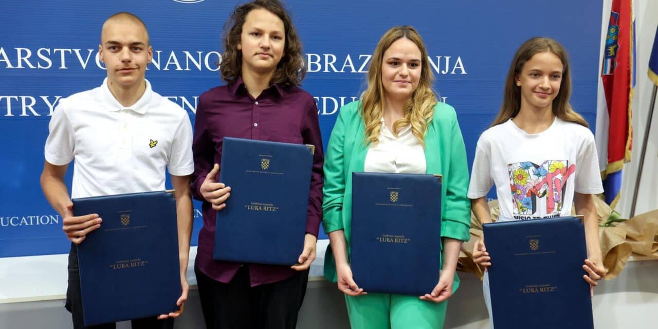Zagreb: Dodijeljene su Godišnje nagrade Luka Ritz za promicanje tolerancije i škole bez nasilja