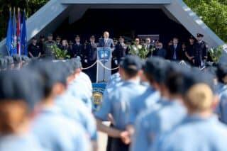 Zagreb: Svečanost povodom završetka školovanja učenika 4. razreda Policijske škole Josip Jović