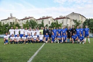 Zagreb: Tradicionalna nogometna utakmica povodom obilježavanja obljetnice HDZ-a