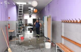 Olujno nevrijeme odnijelo krov Osnovne škole Stjepana Radića u Čaglinu