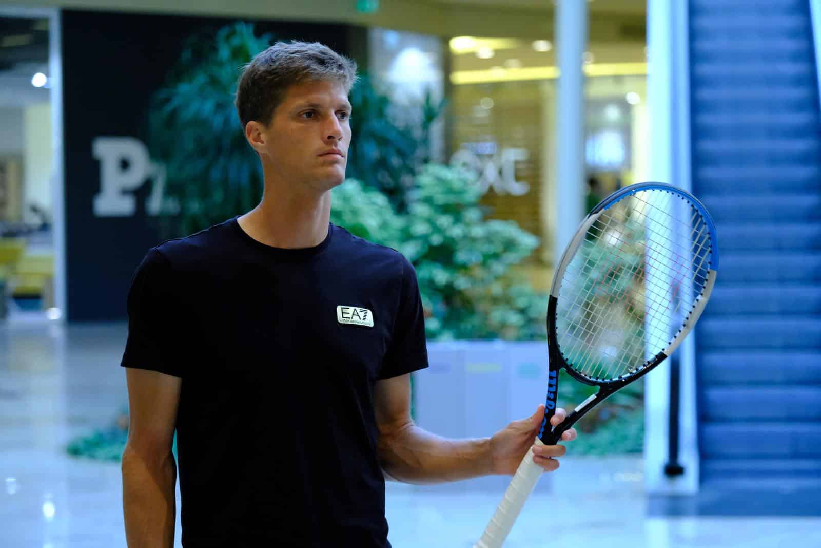 Zagreb: Druženje djece s mladim hrvatskim Davis cup reprezentativcima Bornom Gojom i Ninom Serdarušićem