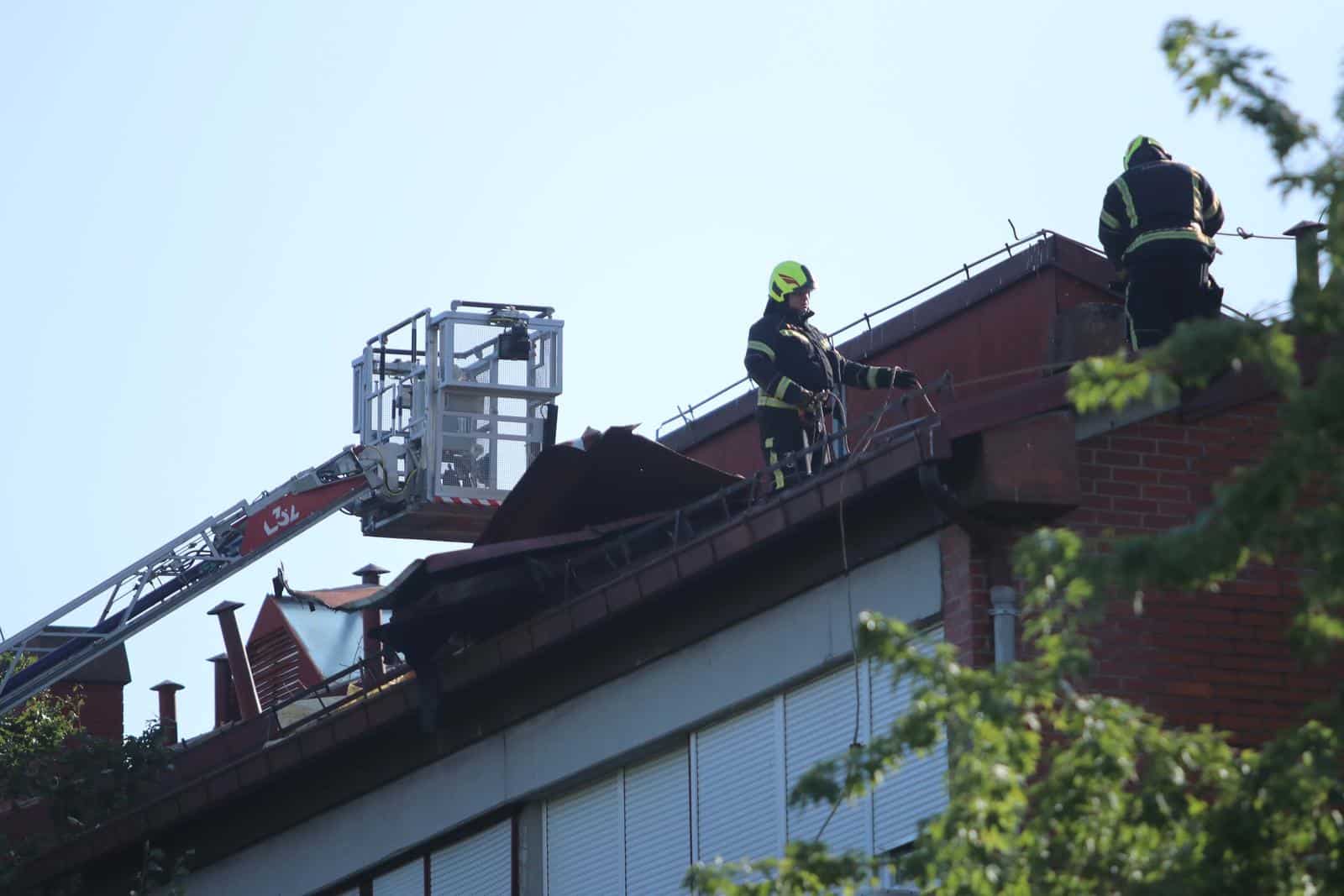 Zagreb: Sanacija šteta u naselju Špansko nakon jučerašnjeg nevremena