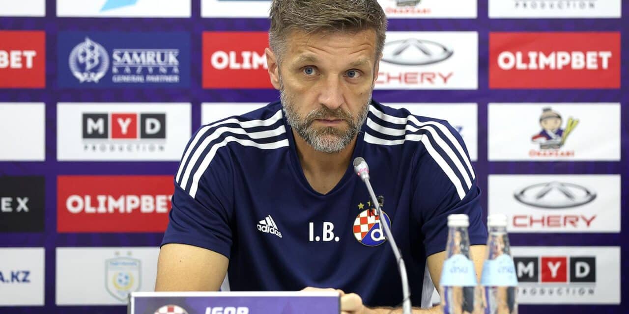 Trener Dinama Igor Bišćan održao konferenciju za medije uoči uzvratne utakmice protiv Astane