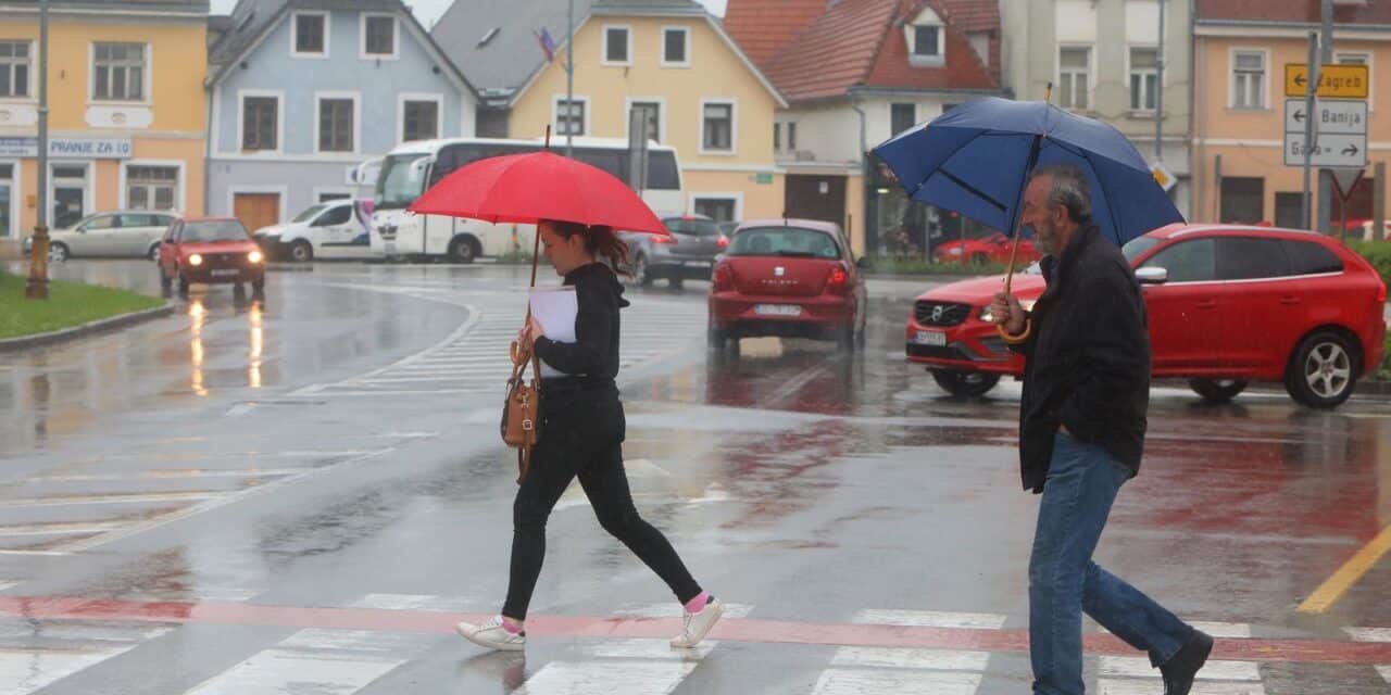 Karlovac: Kiša ispraznila ulice