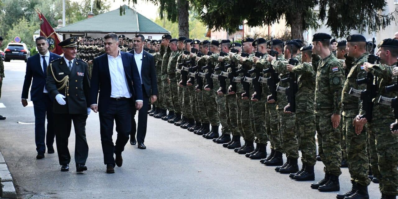 Požega: Predsjednik Milanović na svečanoj prisezi 39. naraštaja ročnih vojnika