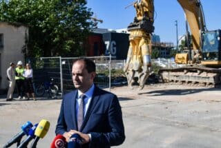 Zagreb: Ministar Ivan Malenica obišao je radove na kompleksu budućeg Trga pravde