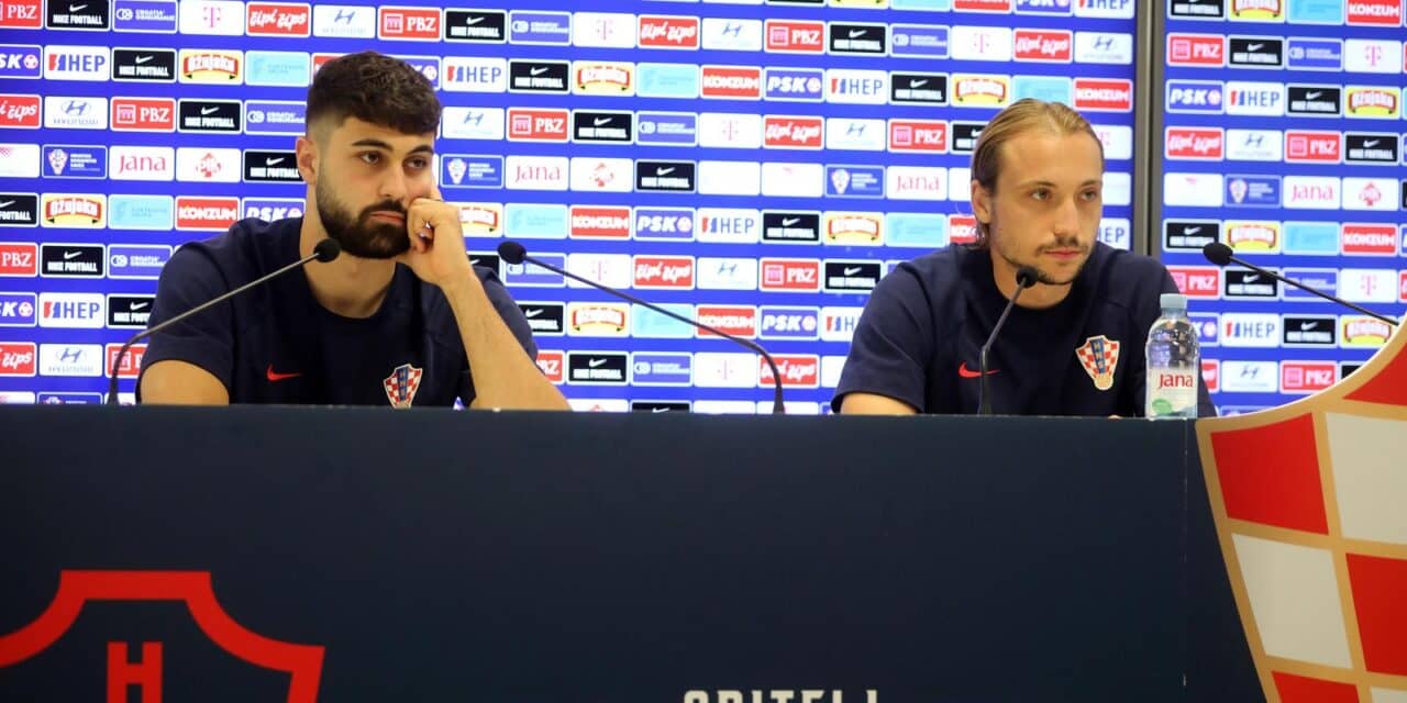 Rijeka: Joško Gvardiol i Lovro Majer na press konferenciji