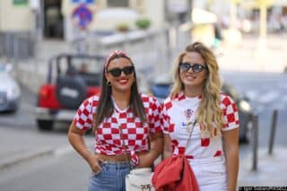 Rijeka: Okupljanje navijača u gradu uoči utakmice Hrvatska – Latvija