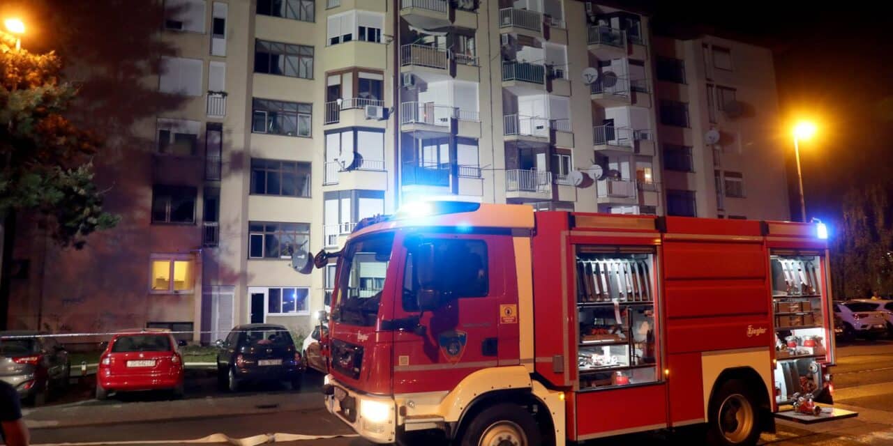 Zagreb: Vatrogasci spasili nekoliko osoba u požaru stambene zgrade
