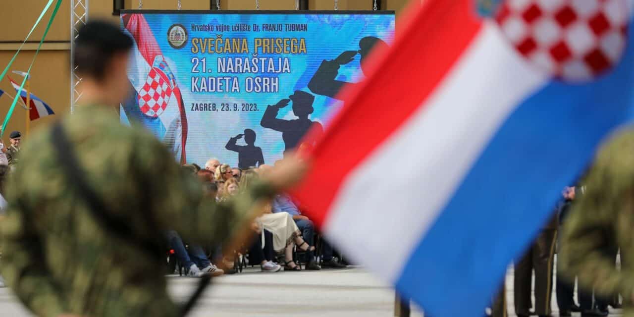 Zagreb: Svečana prisega 21. naraštaja kadeta Hrvatske vojske