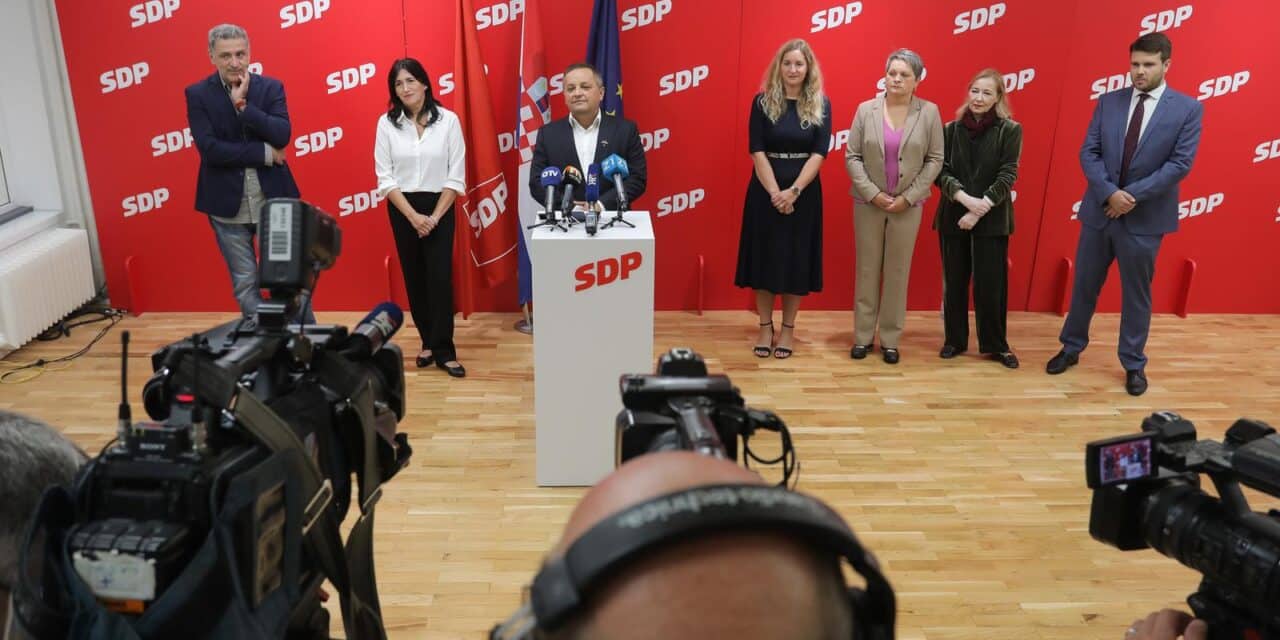 Zagreb: Konferencija za medije SDP-a