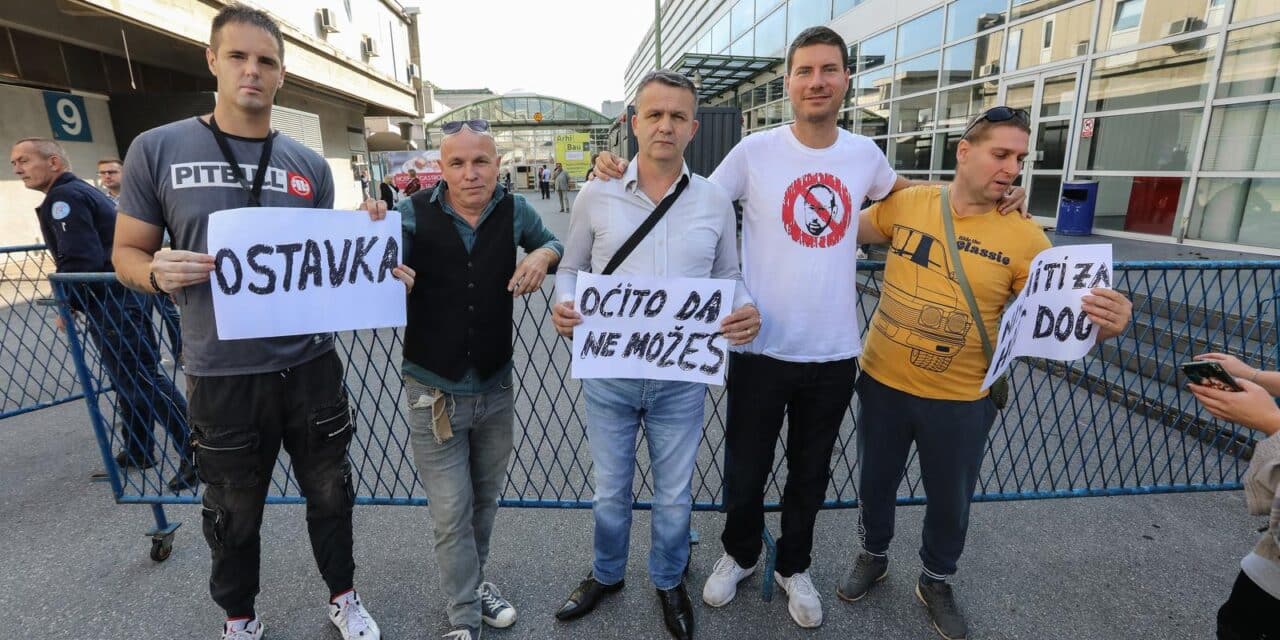 Zagreb: Ivan Pernar ponovno je pokušao ući na konferenciju za medije gradonačelnika Tomaševića